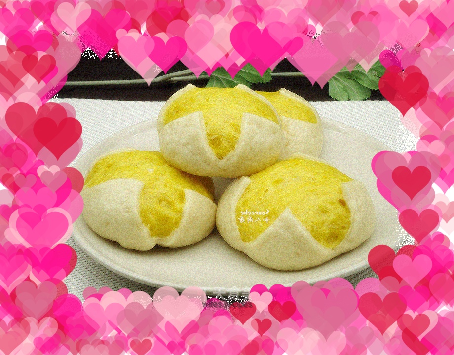 Pumpkin Blossom Steamed Buns