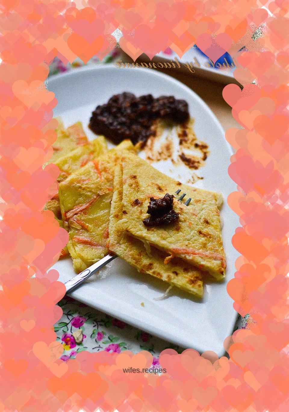Shredded radish egg pancake