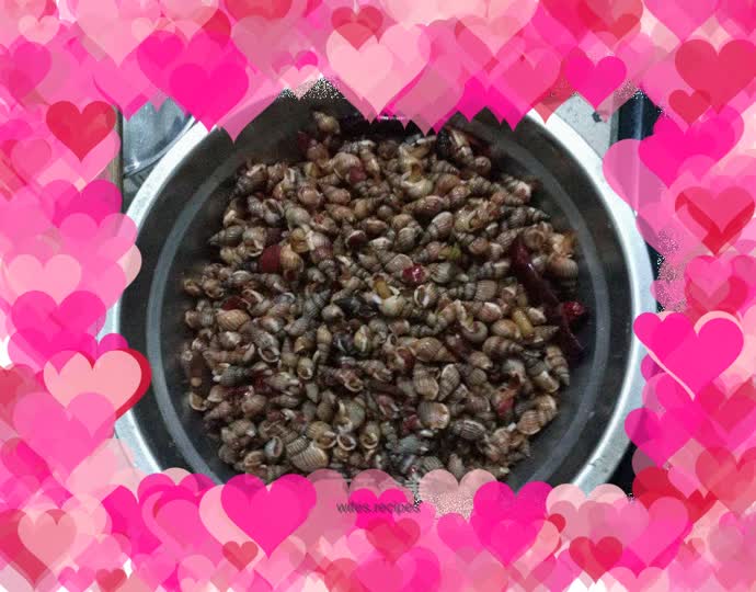 Stir-fried sea snails