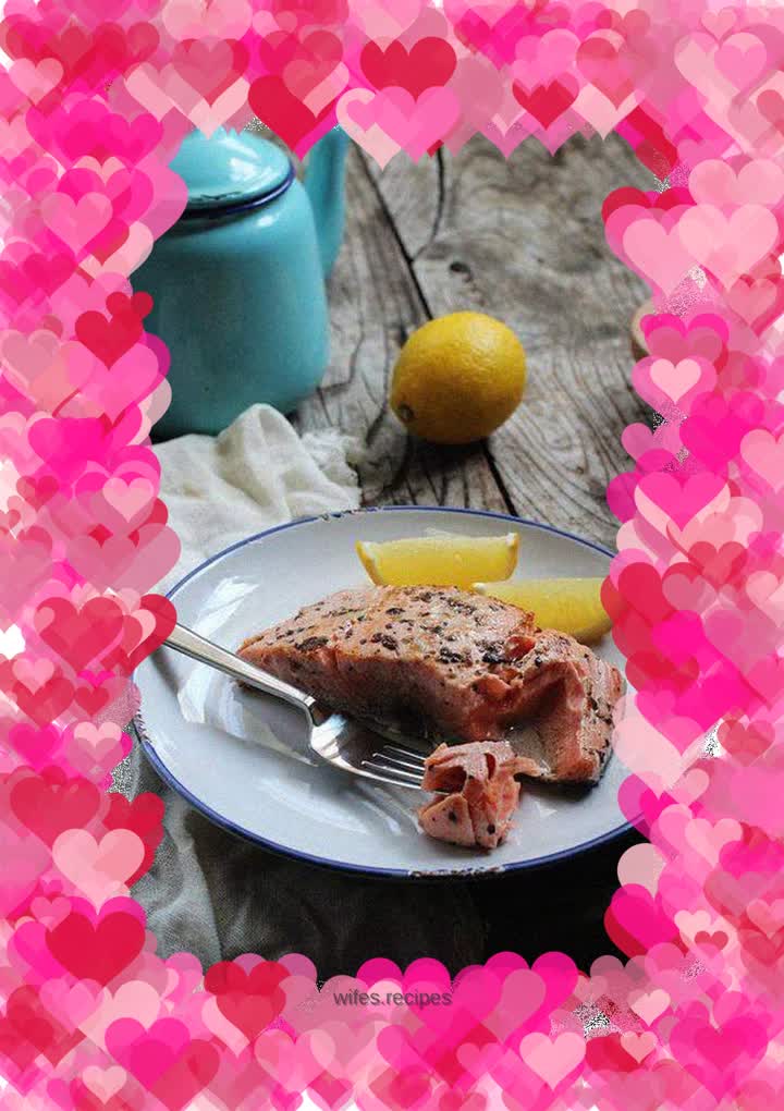 Eating cooked is more nutritious---Lemon Salmon