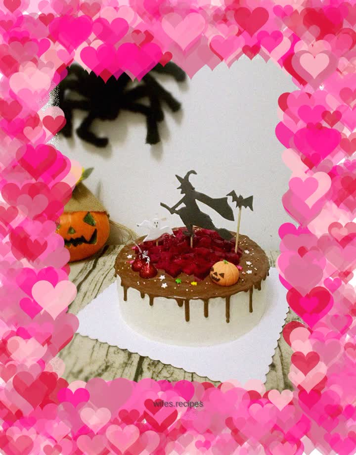 Halloween Chocolate Glaze Cake