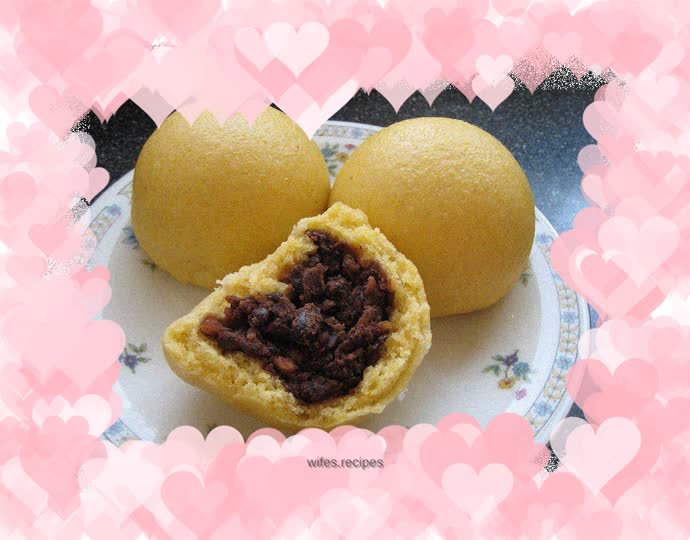 Whole grain bean buns