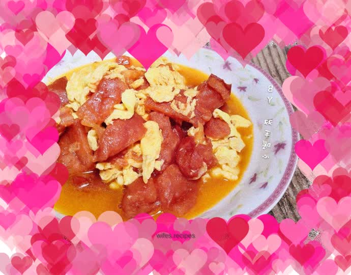 Scrambled eggs with tomatoes