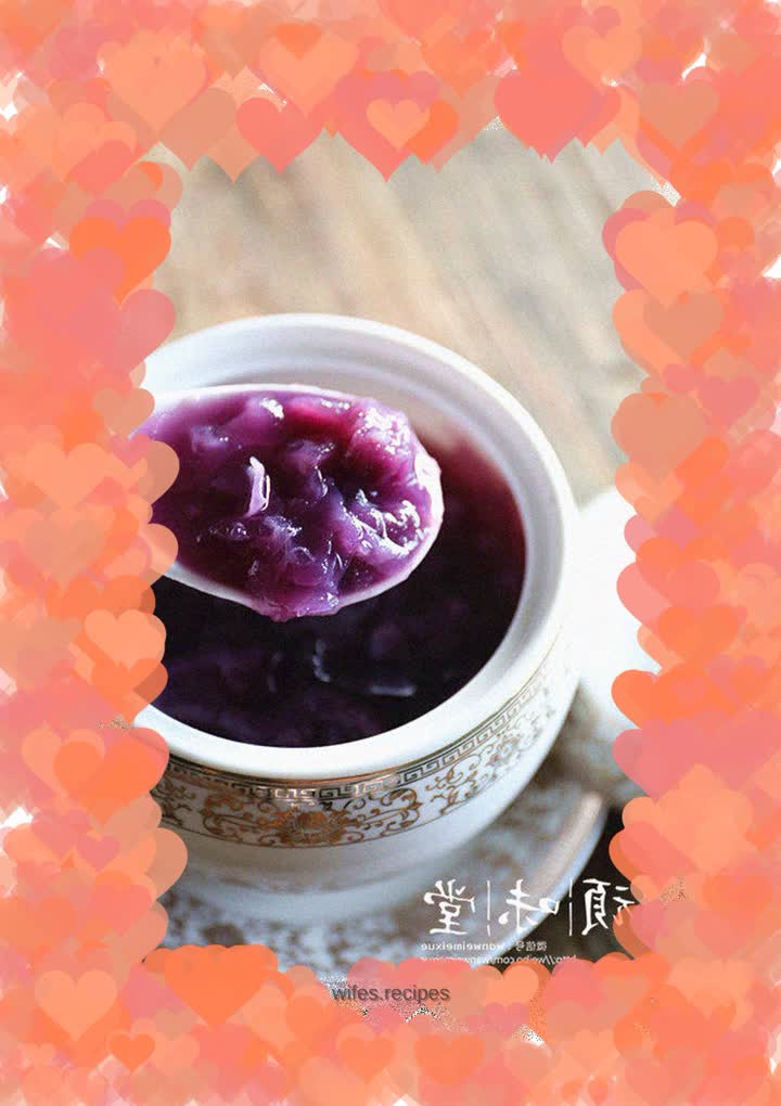 Purple Sweet Potato and Tremella Soup