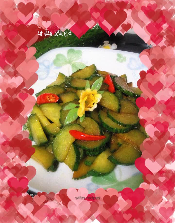 Stir-fried cucumber