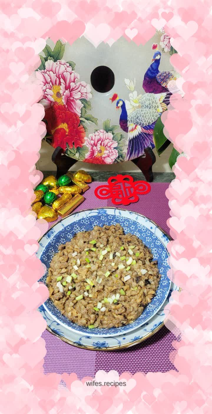 Steamed Mushroom Patties