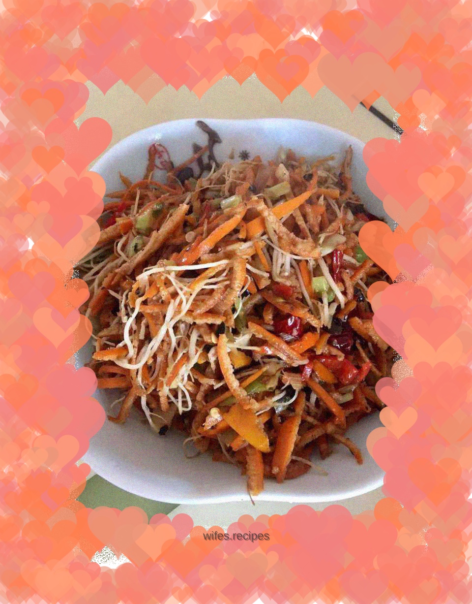 Vegetarian fried orange peel