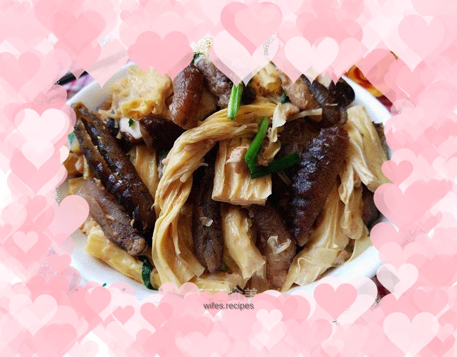 Braised sea cucumber with yuba