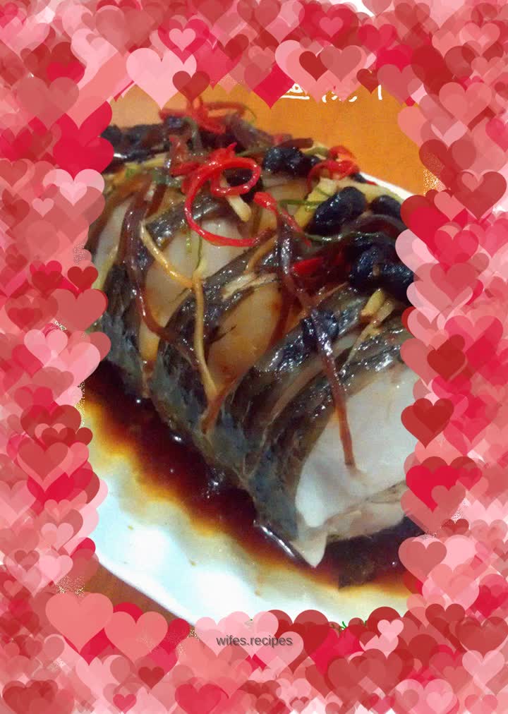 Steamed fish with black bean sauce