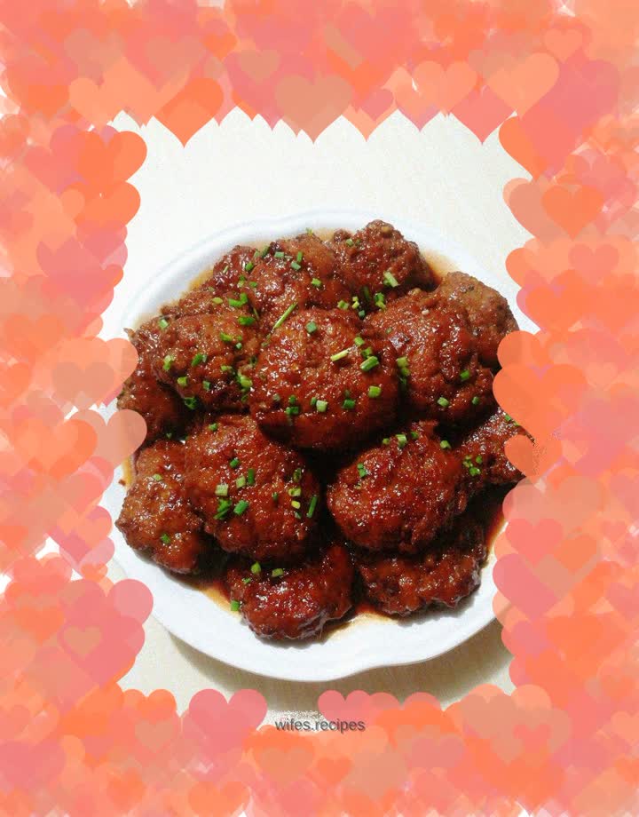 Braised lotus root patties