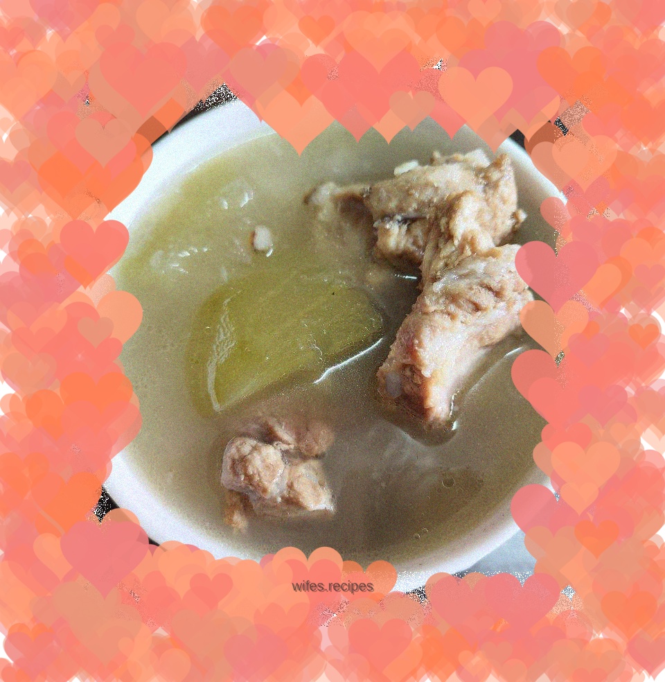 White winter melon, corn and keel soup