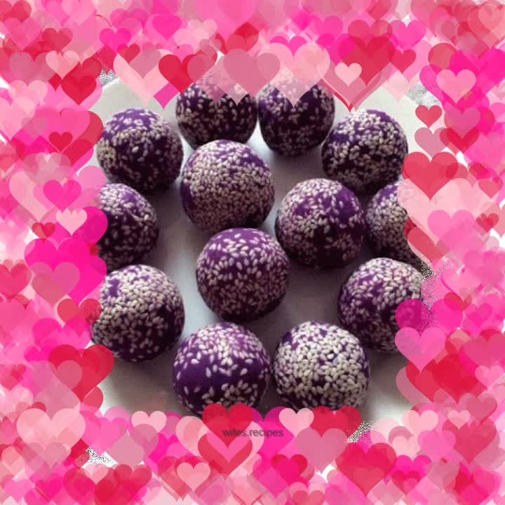 Purple sweet potato balls
