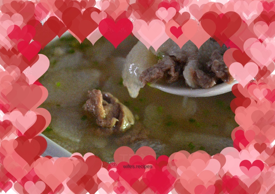 Yam beef soup