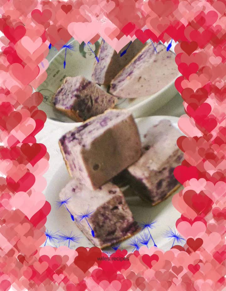 Rice Cooker Cake—Fragrant Purple Sweet Potato Cake