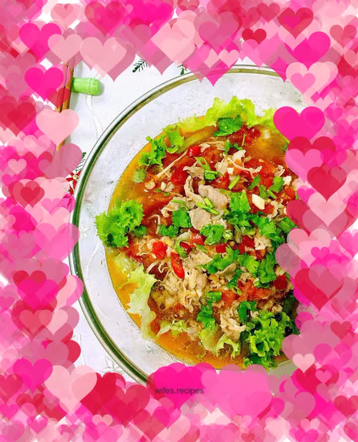 Golden needle mutton in sour soup