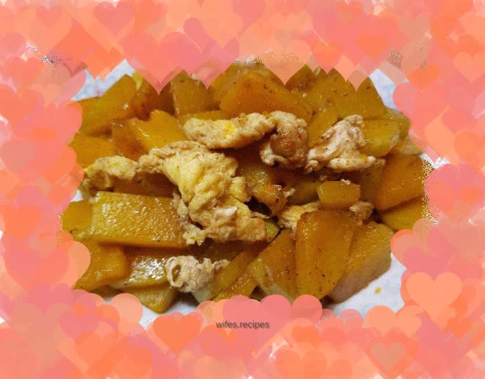 Pumpkin scrambled eggs
