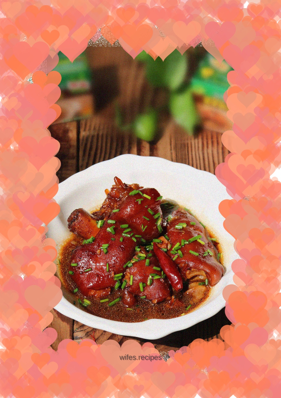 Braised pork trotters