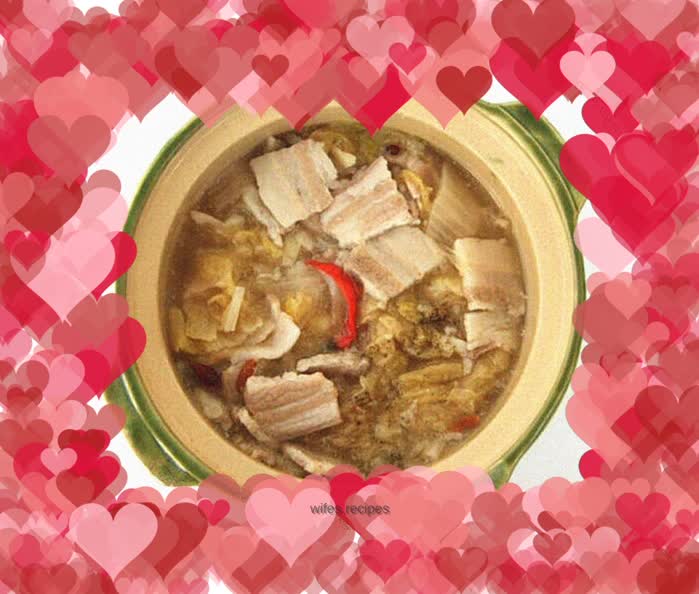 Sauerkraut with white meat