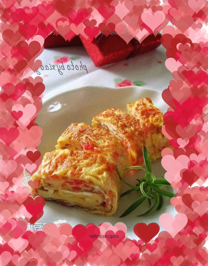Upgraded version of tomato scrambled eggs - tomato thick egg roast