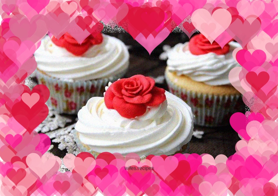 Rose cup cake