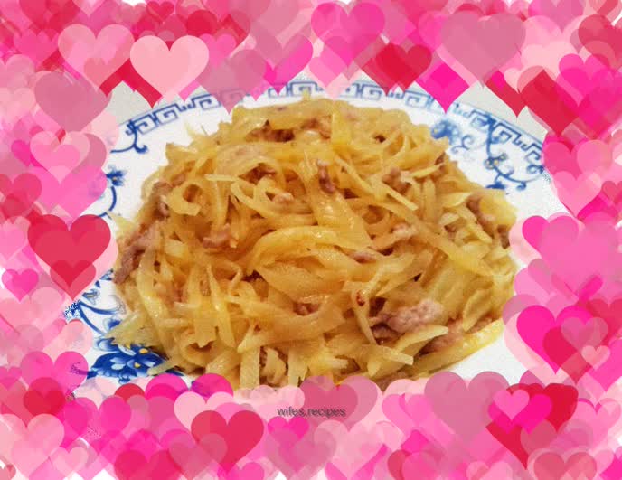 Fried pork and shredded potatoes