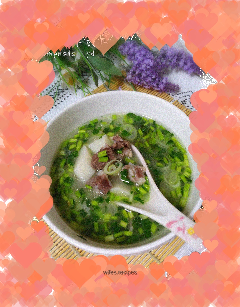 Iron Bar Yam and Mutton Soup