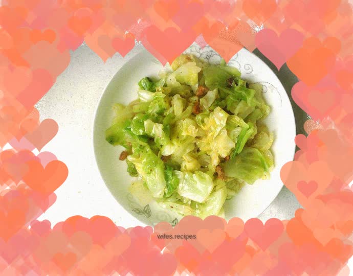 Hand-shredded cabbage