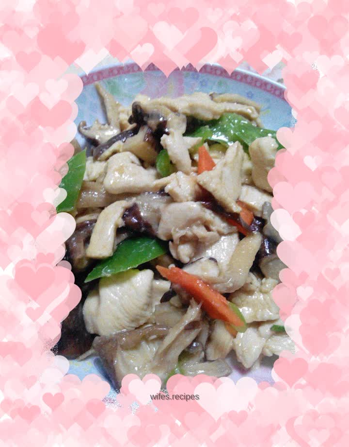 Assorted Chicken Slices with Mushrooms