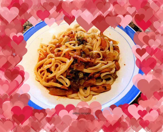 Sauerkraut and shredded pork noodles