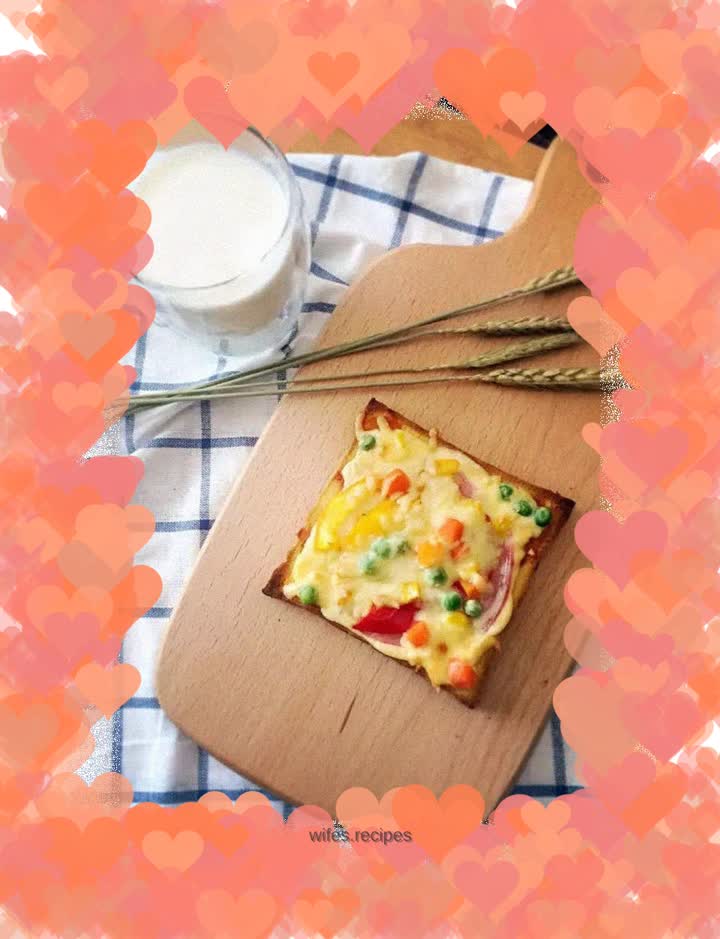 None of us are born good cooks | Learn to make delicious toasted pizza in 10 minutes and 4 steps~