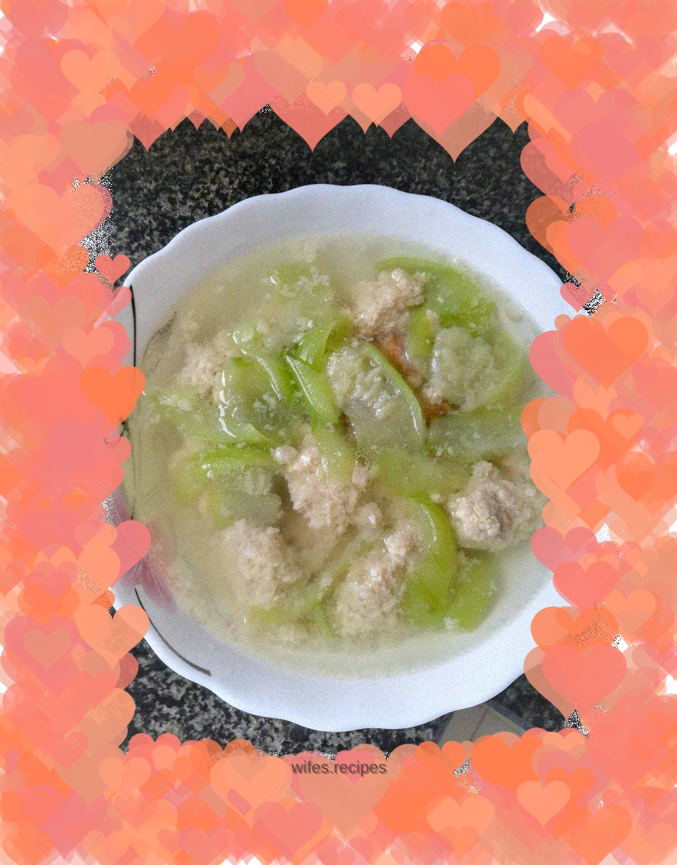 Luffa Meatball Soup