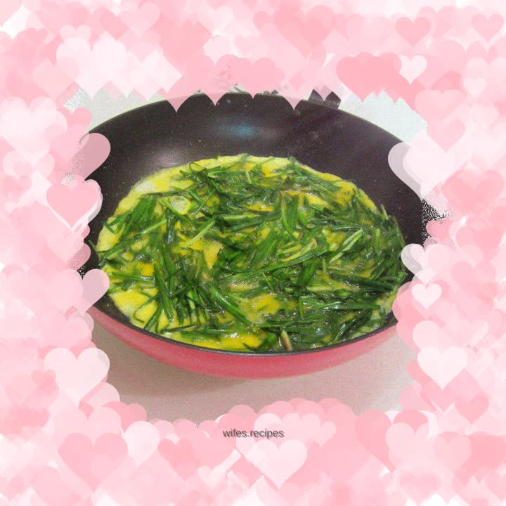 Chive egg pancake
