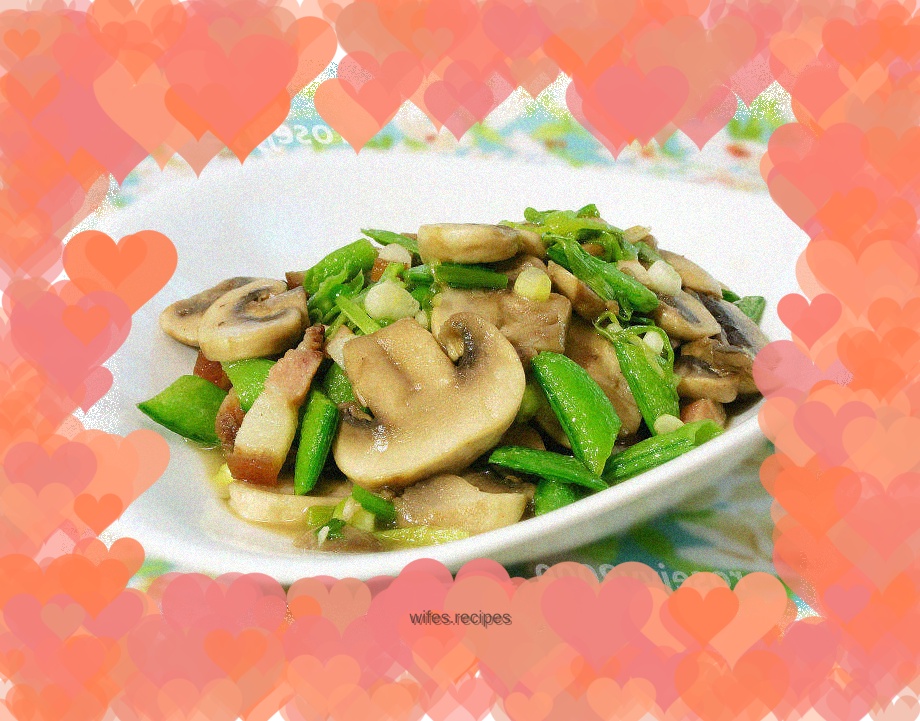 Stir-fried Sweet Beans with Mushrooms
