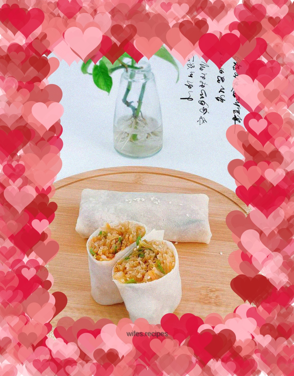 Shredded potato burrito