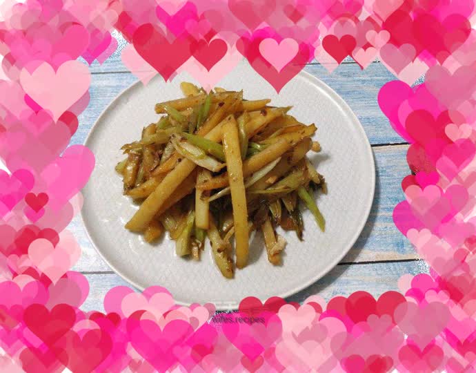 Celery and Potato Sticks