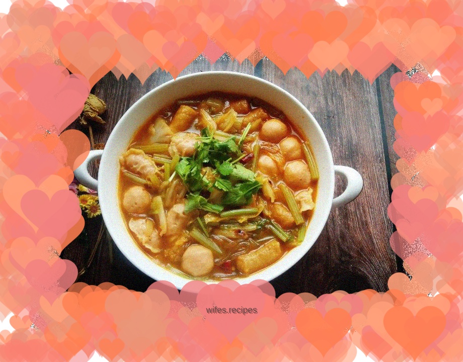 Cabbage Vermicelli Stewed Hot Pot Meatballs