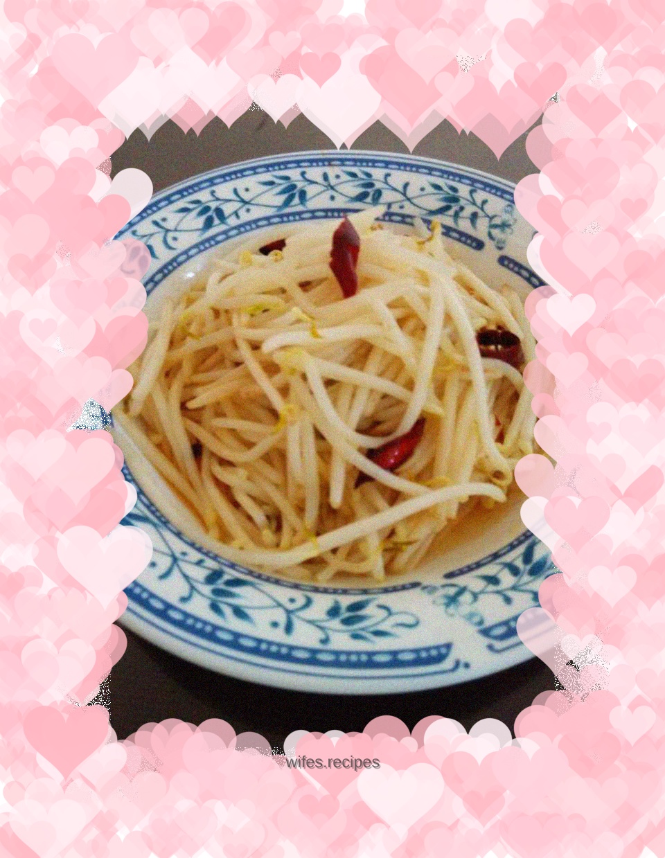 Fried mung bean sprouts