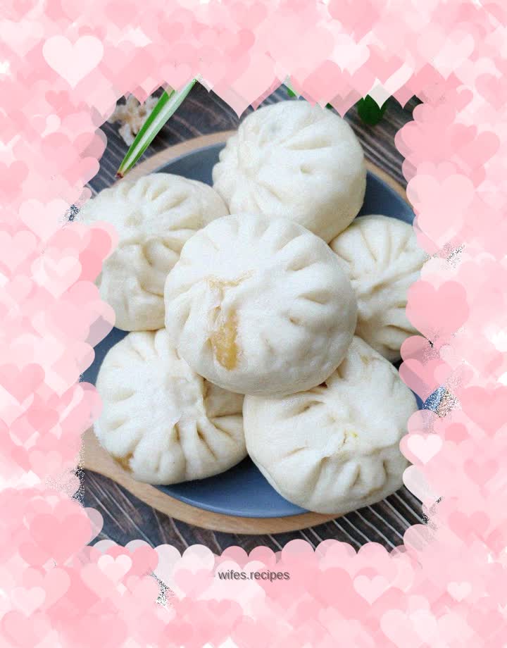 Colorful stuffed buns