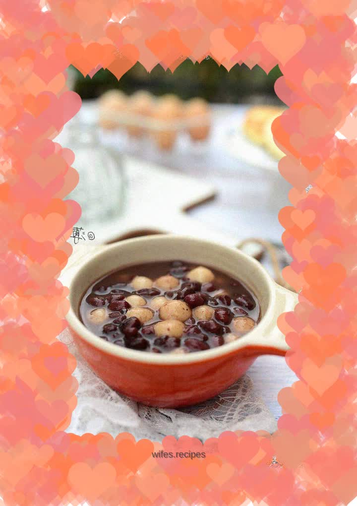 Red bean dumplings