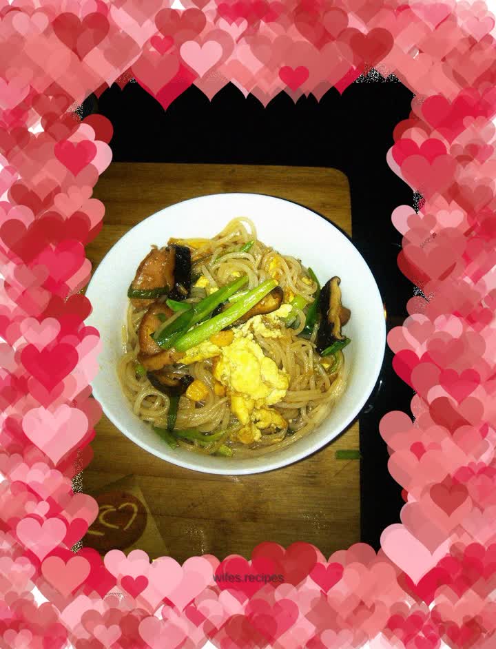 Dried dried shrimps fried noodles