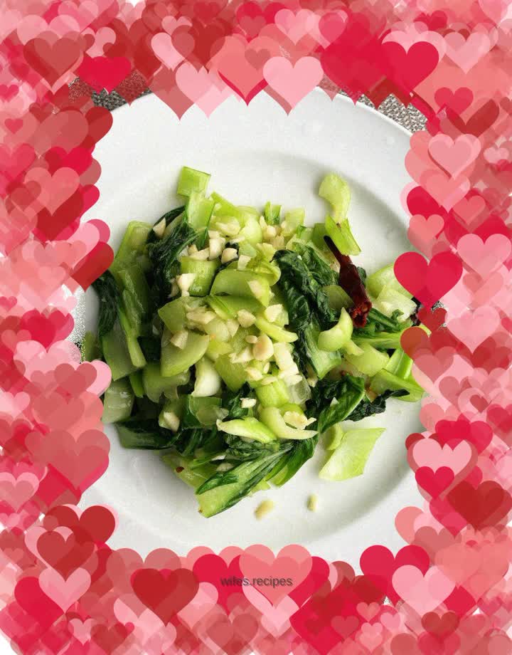 Garlic rapeseed (fried Shanghai greens with minced garlic)