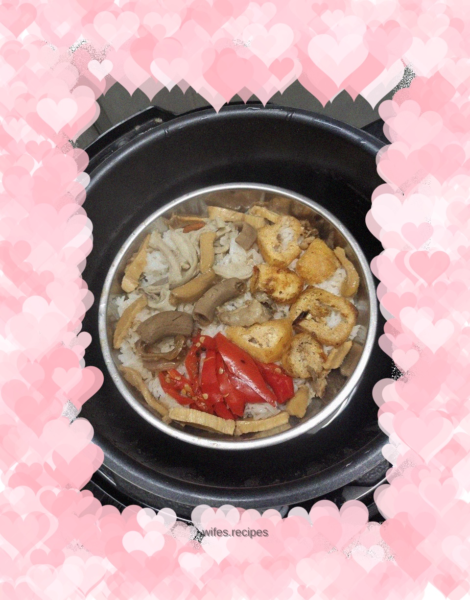 Lazy style steamed rice