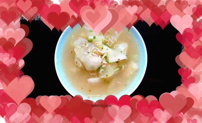 Shrimp skin and winter melon soup