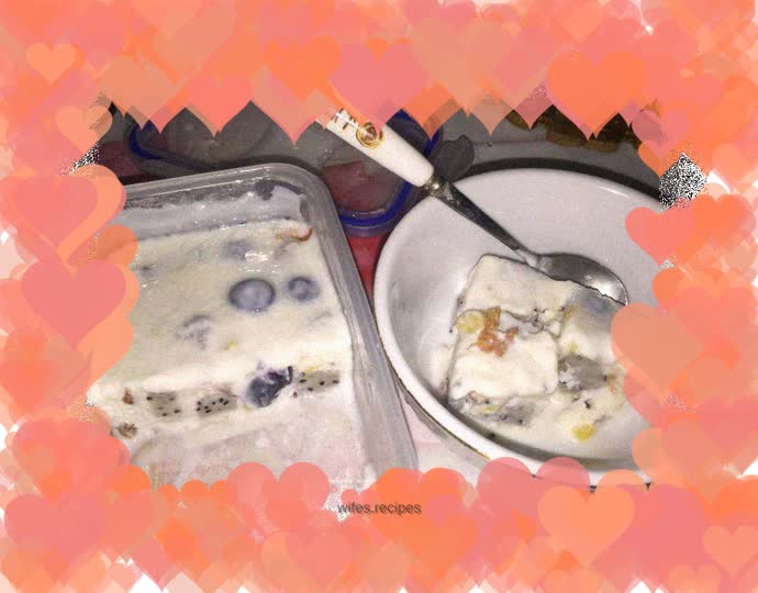 Delicious yogurt jelly