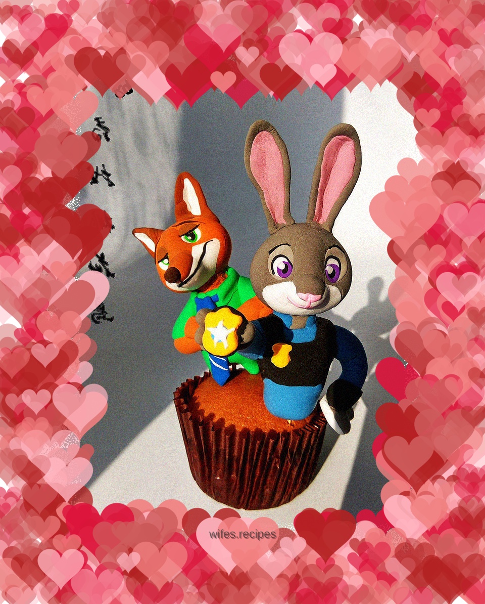 Zootopia Fondant Cupcake