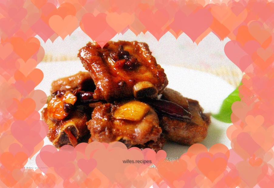 Braised pork ribs