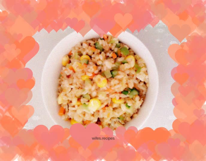 Golden wrapped rice