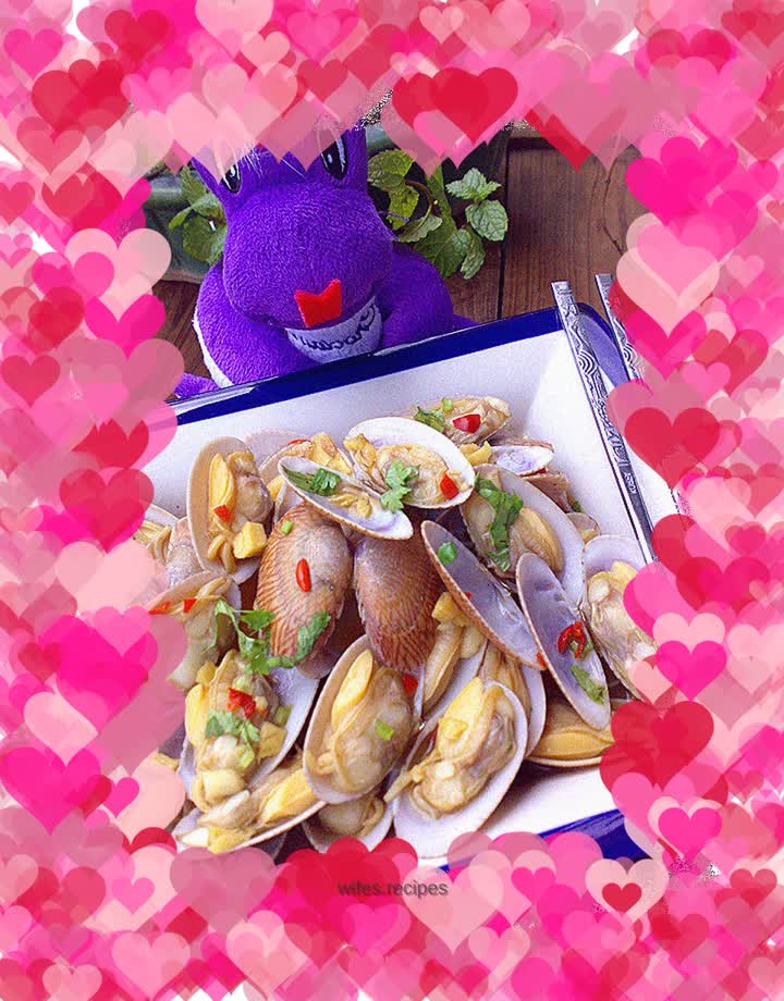 Mustard braised clams