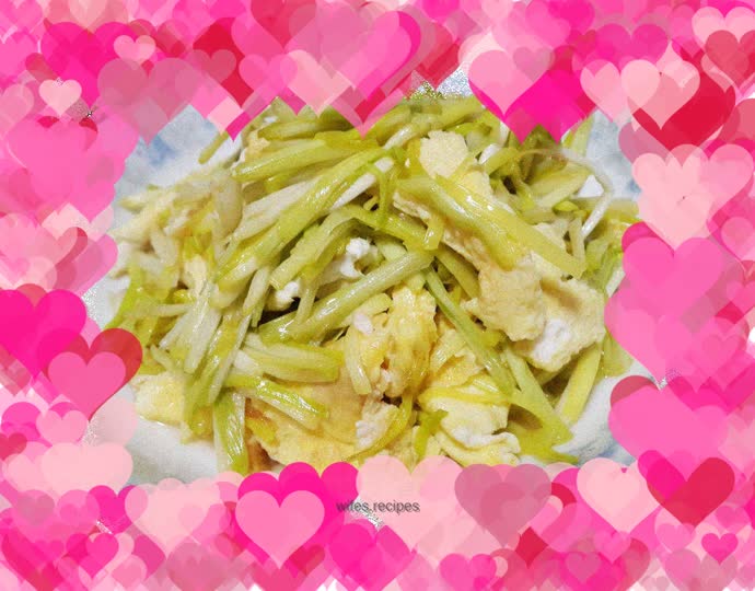 Garlic scrambled eggs