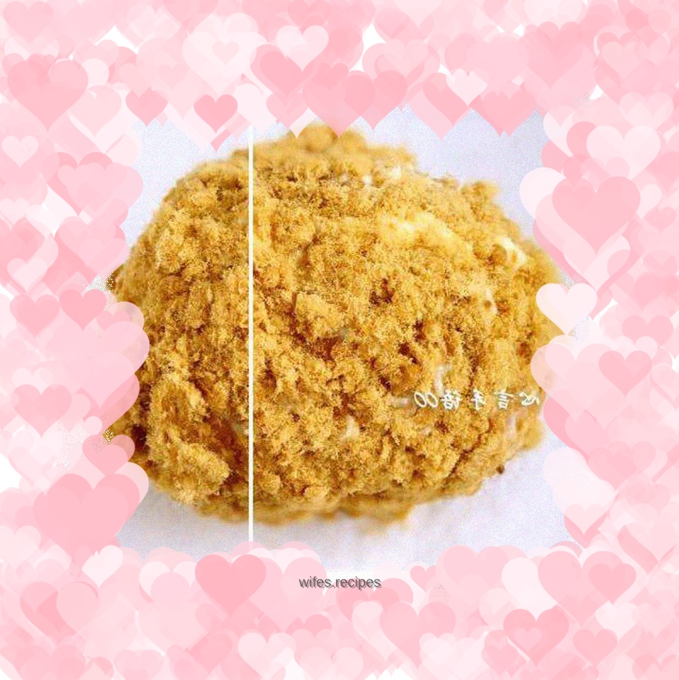 Whole wheat meat floss bread (refrigerated medium-growing method)